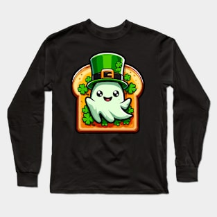 St. Patrick’s Day Ghost On Toast Long Sleeve T-Shirt